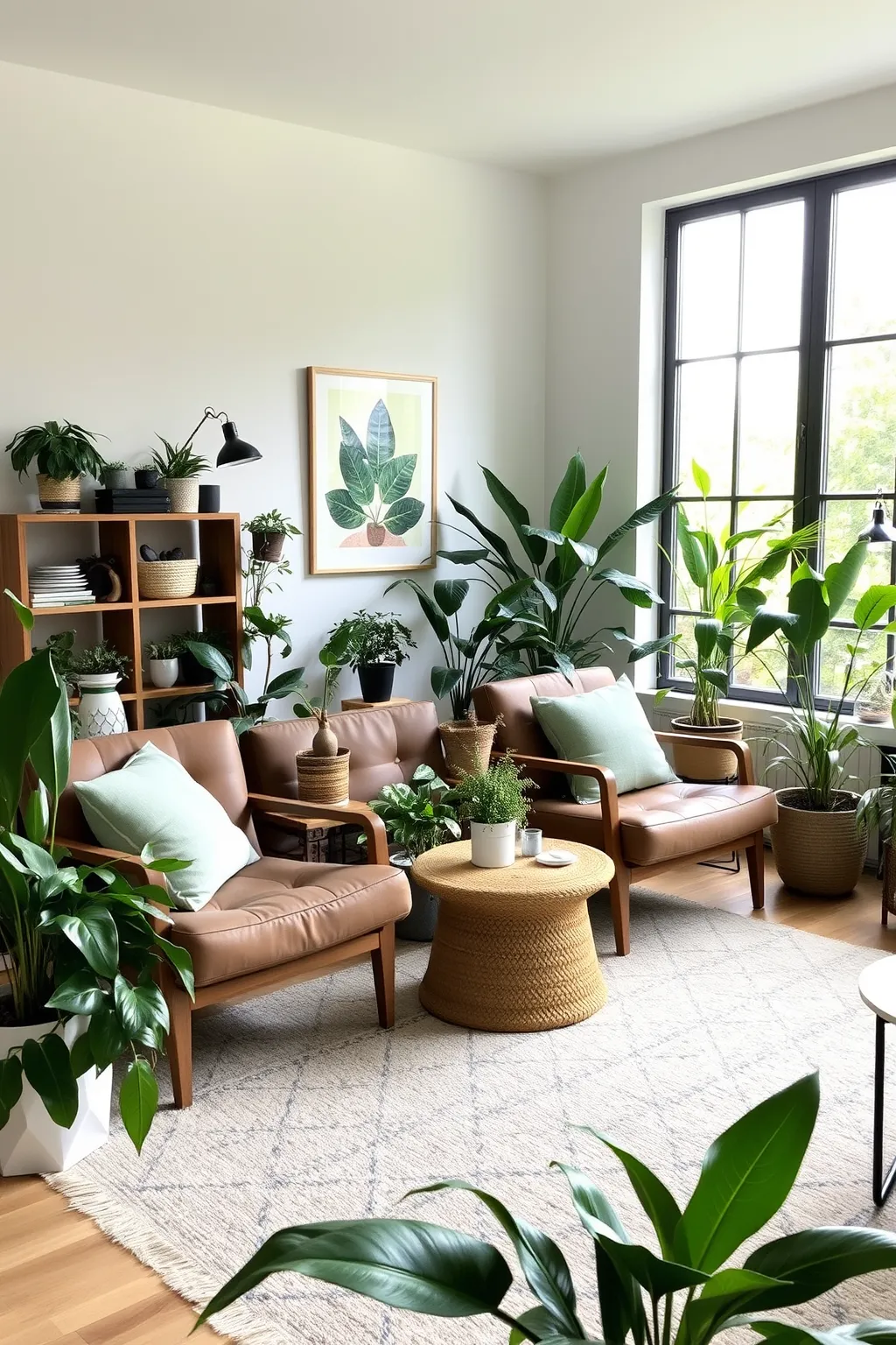 plantfilled living room