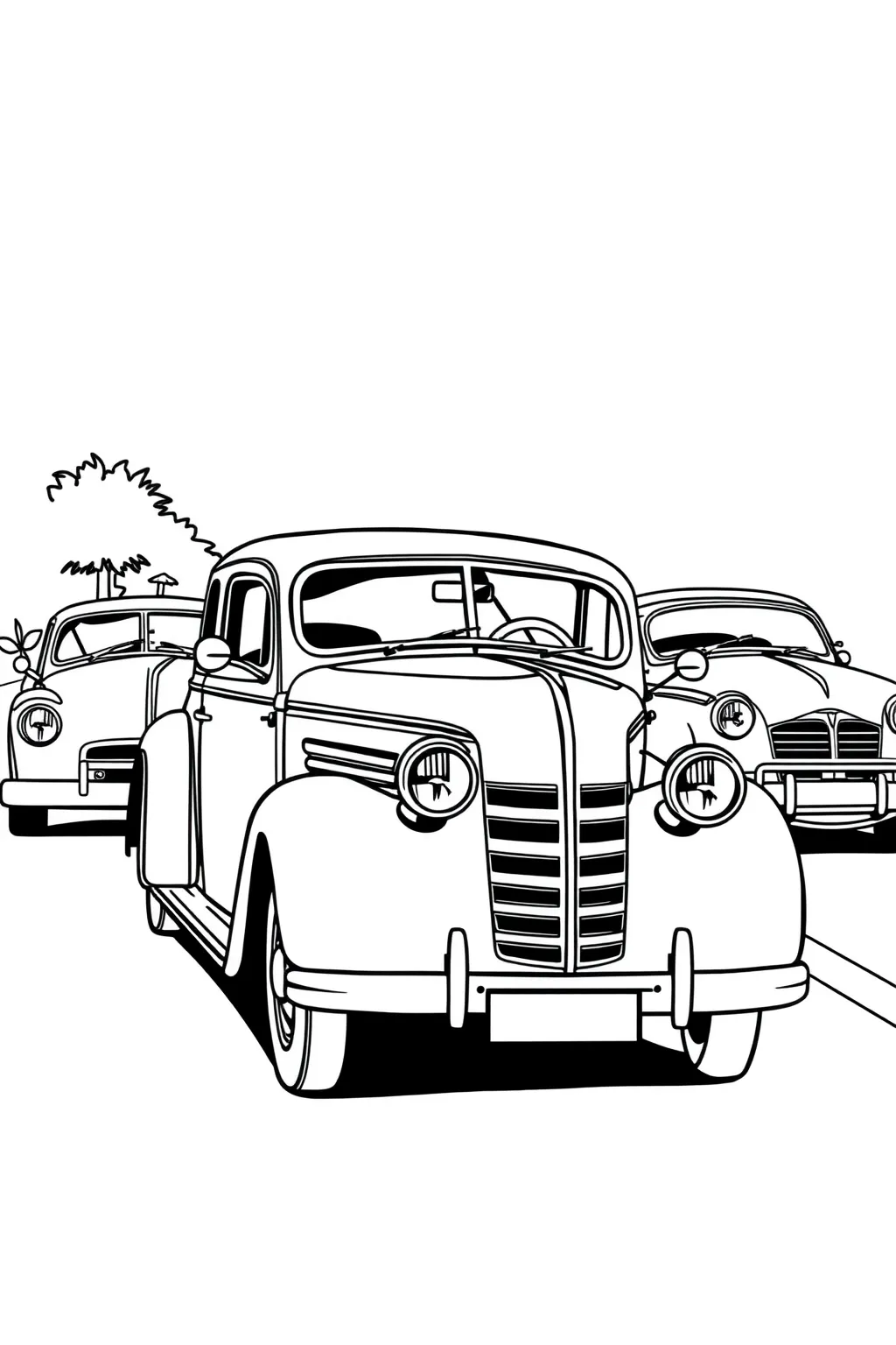 vintage car parade