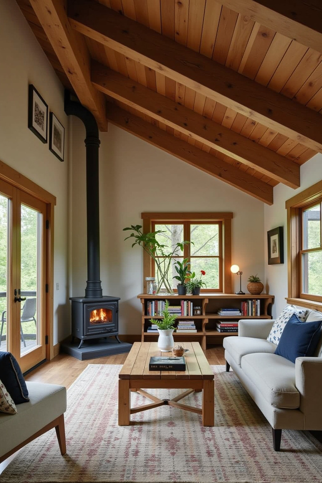Rustic Biophilic Cabin | Interior Design Ideas