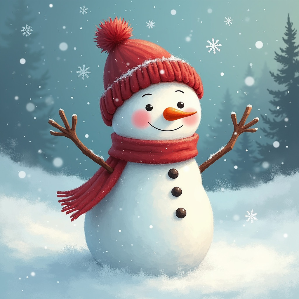 Happy Little snowman